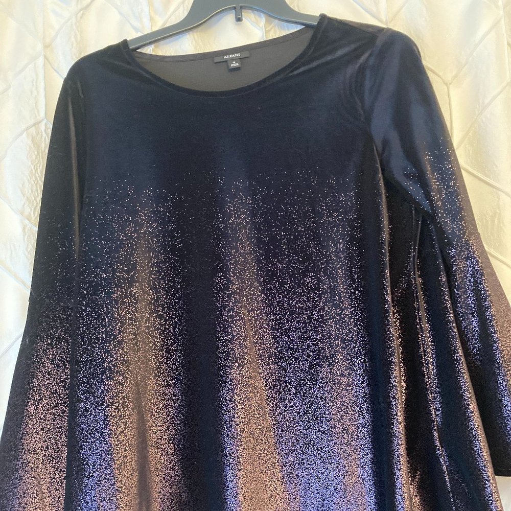 Velvet shimmer top